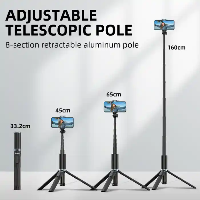 JMARY KT-259 Camera Phone Selfie Stick and Mini Tripods with Remote Shutter